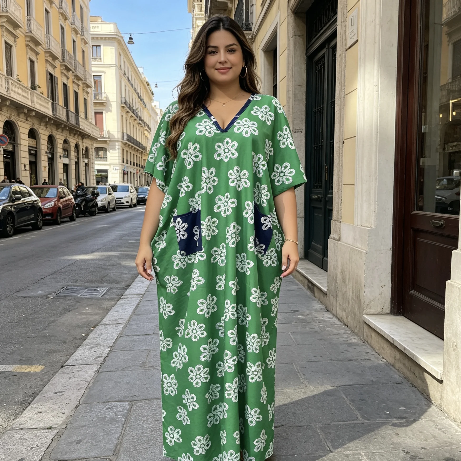 Two-Piece Set Long Maxi Dashiki Ankara Gown Traditional African Robe for Women Available Brazilian Fabric Muslim Kaftan Style - Image 2