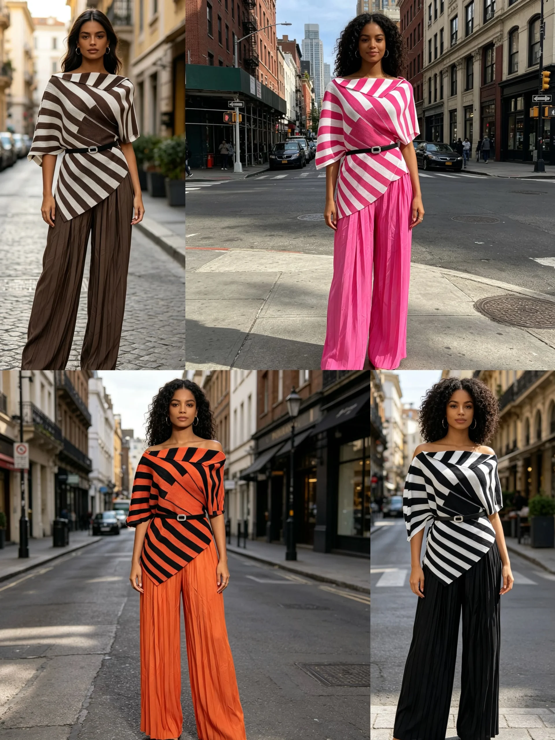 Women's Winter Striped Coat Shawl Wrap Wholesale Brand Fashion Poncho Cape Shawl Traditional Scarves & Shawls - Image 6