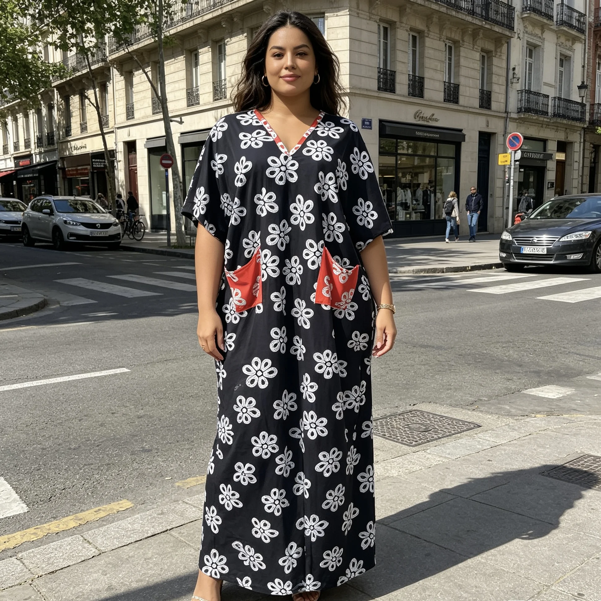 Two-Piece Set Long Maxi Dashiki Ankara Gown Traditional African Robe for Women Available Brazilian Fabric Muslim Kaftan Style - Image 5