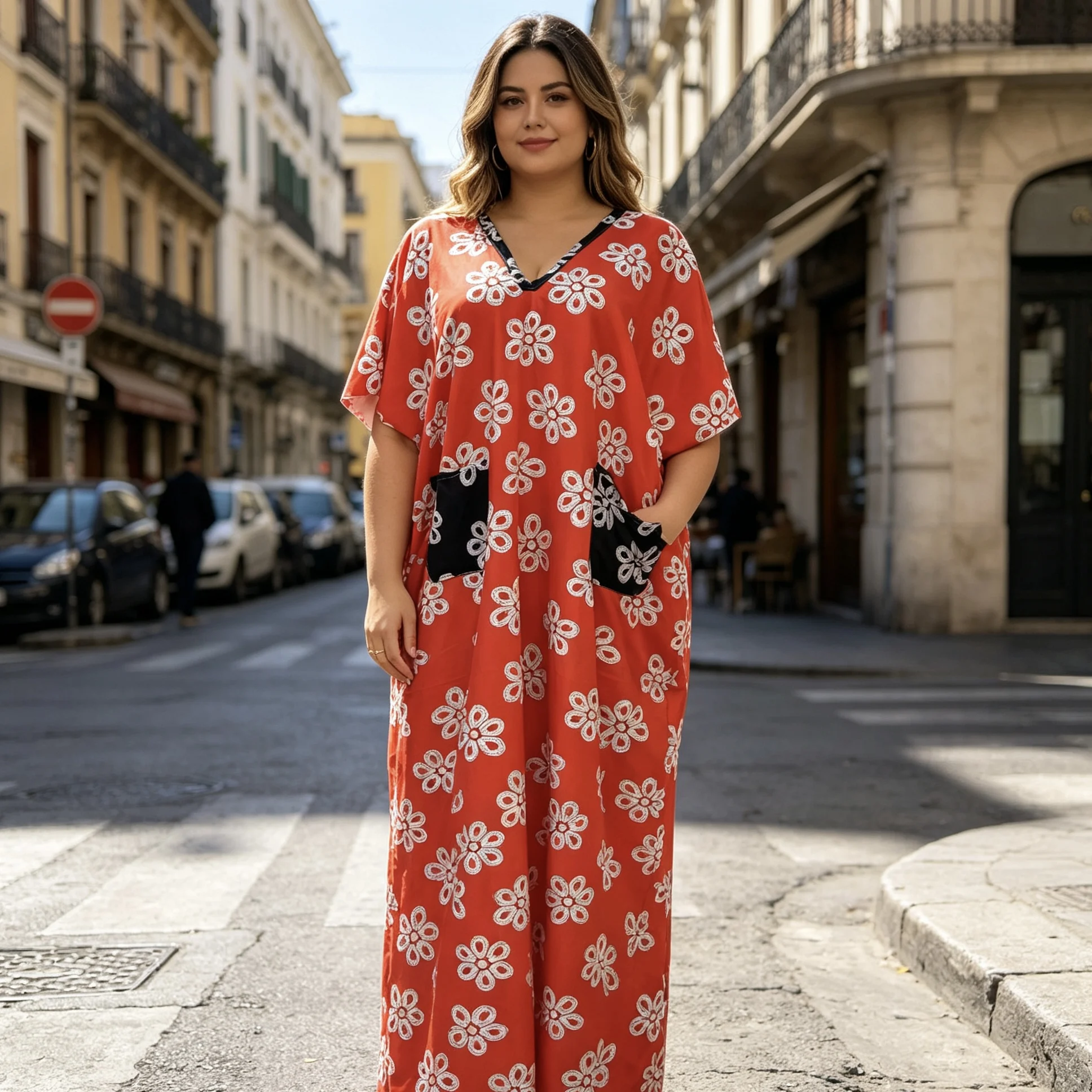 Two-Piece Set Long Maxi Dashiki Ankara Gown Traditional African Robe for Women Available Brazilian Fabric Muslim Kaftan Style